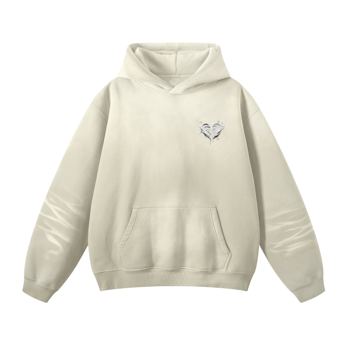 AMOURO Hoodie - cream white