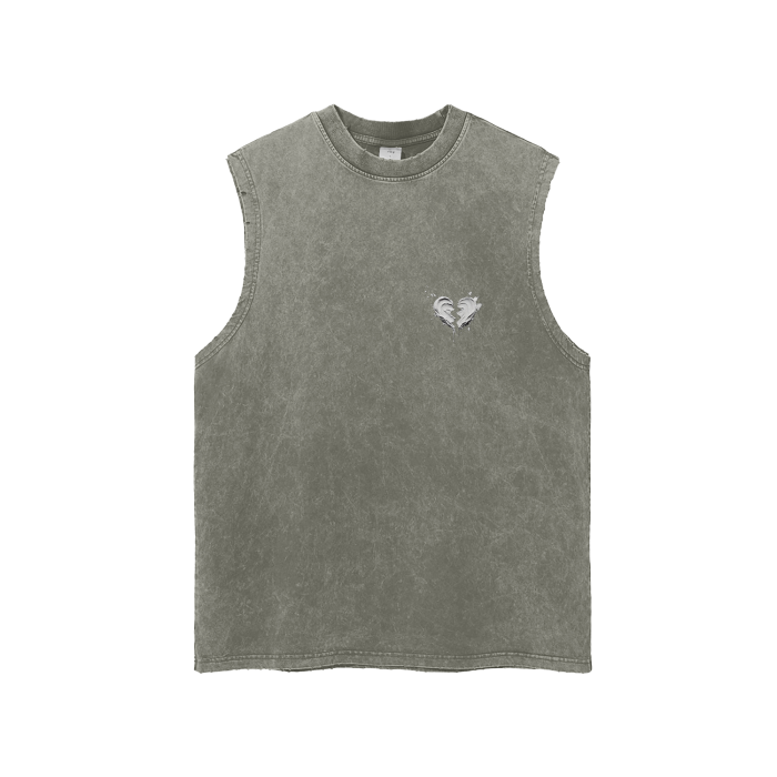 AMOURO Tanktop - grey green