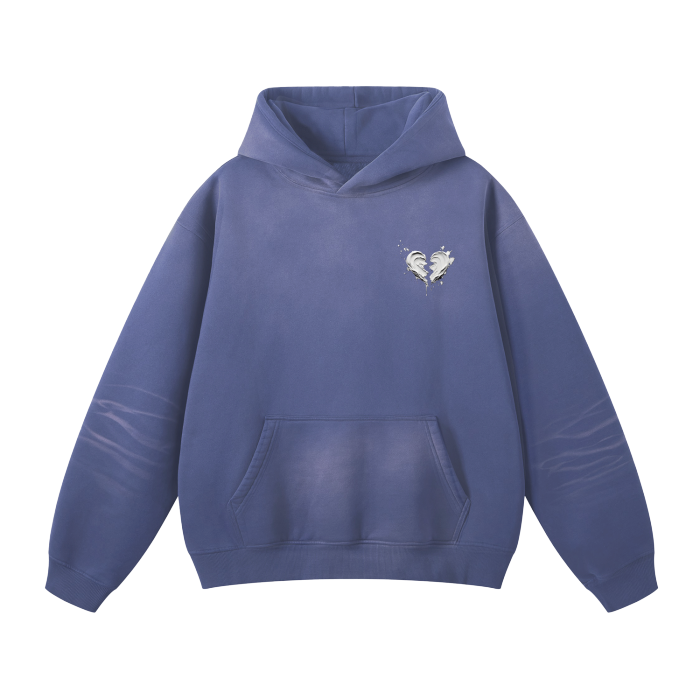 AMOURO Hoodie - frozen blue